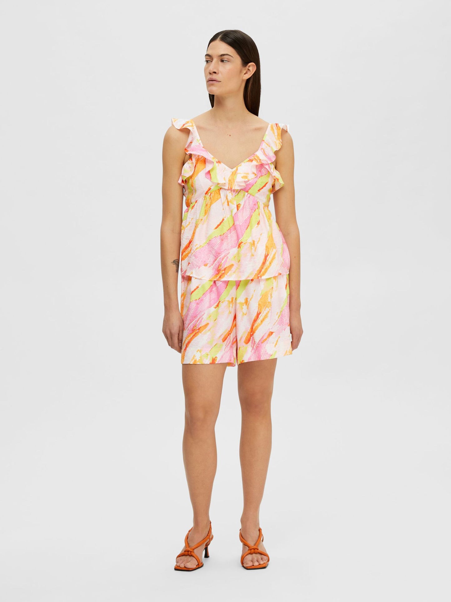 Printed Sleeveless Top