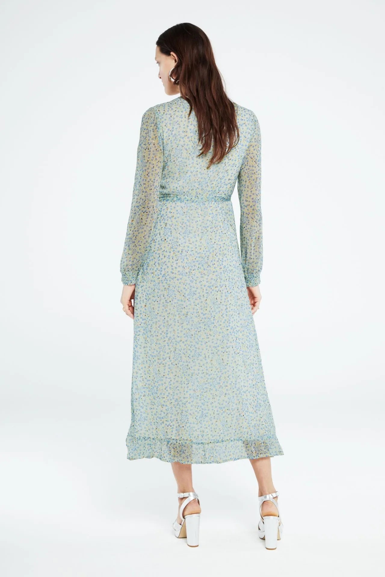 Natasja Frill Dress in Cala Blanca