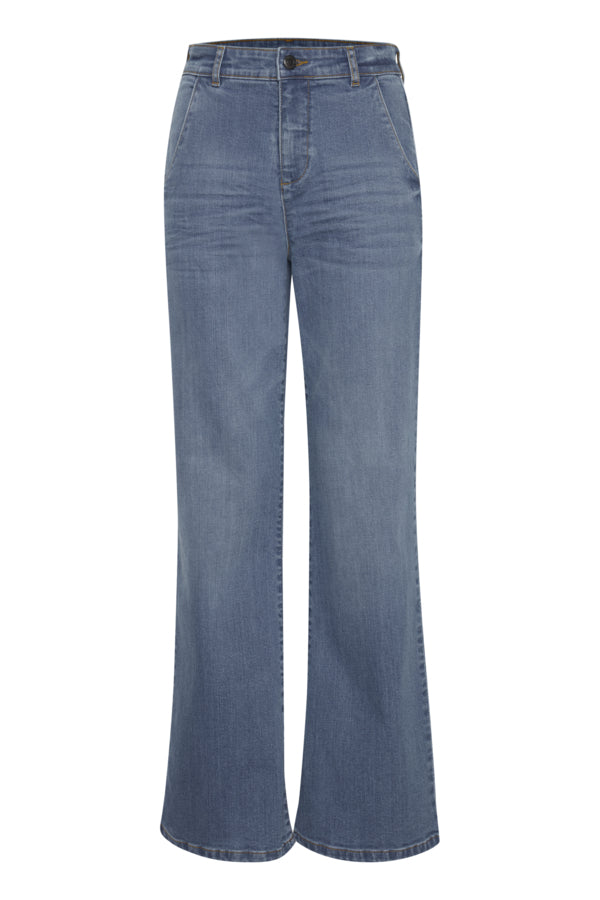 Boot Cut Denim Jeans in Medium Wash