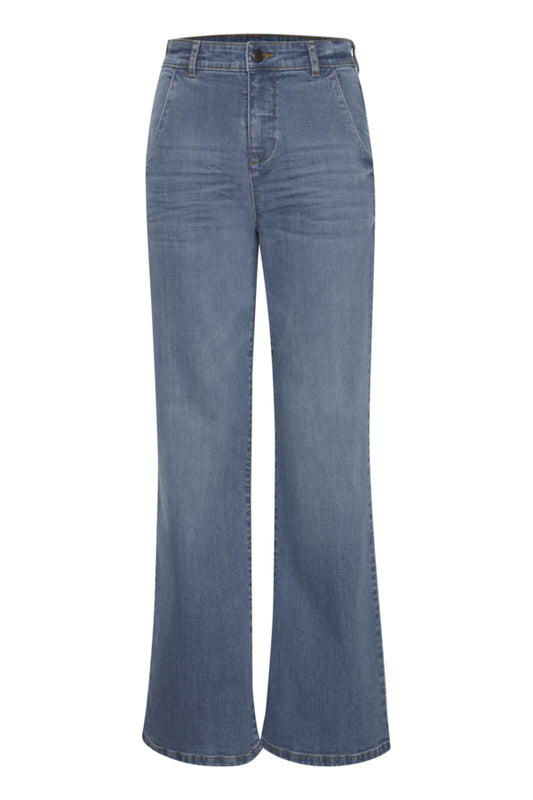 Boot Cut Denim Jeans in Medium Wash