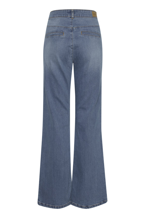 Boot Cut Denim Jeans in Medium Wash