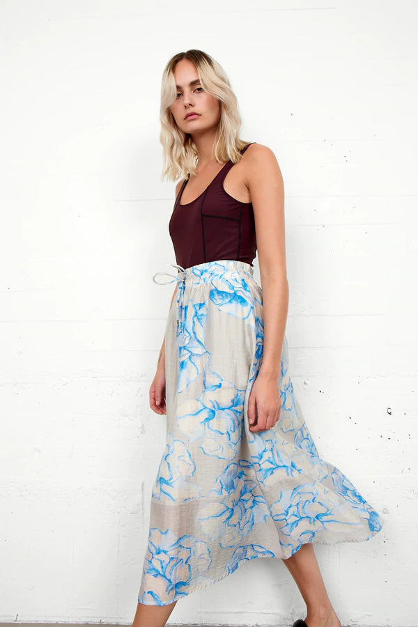 Berit Skirt in Silver Lining
