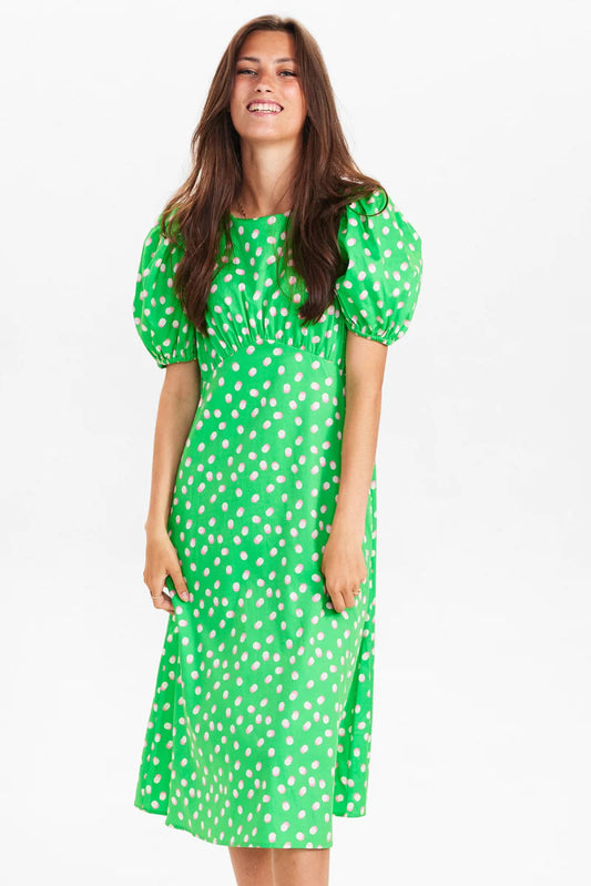Nupaula Dress in Poison Green