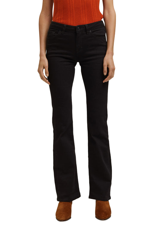 Bootcut Jeans Made Of Blended Organic Cotton Black Rinse
