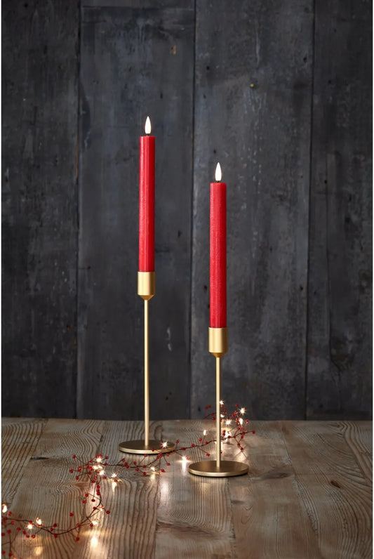 LED Chandelier Candle in Red (Set of Two)