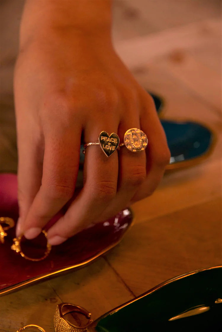 Adjustable Silver Statement Rings