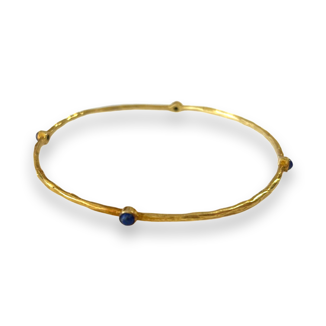 Gold Bracelet with Seed Assorted Stones