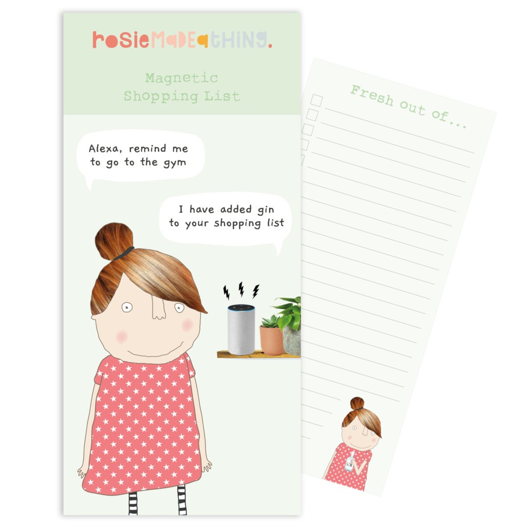 Alexa Gin Magnetic Shopping List