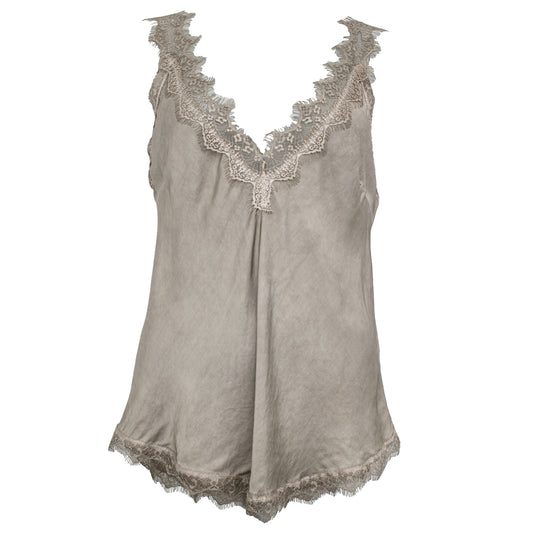 Sleeveless Cami in Fango Deer
