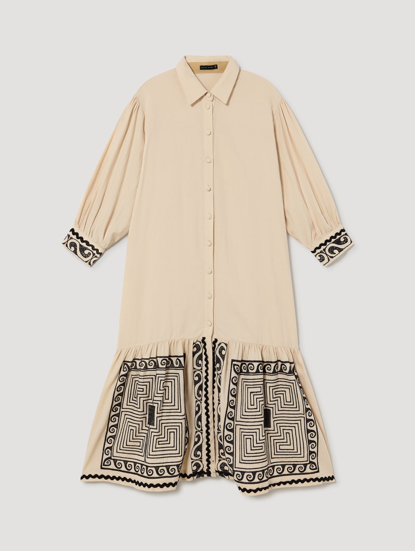 Cream Embroidery Dress