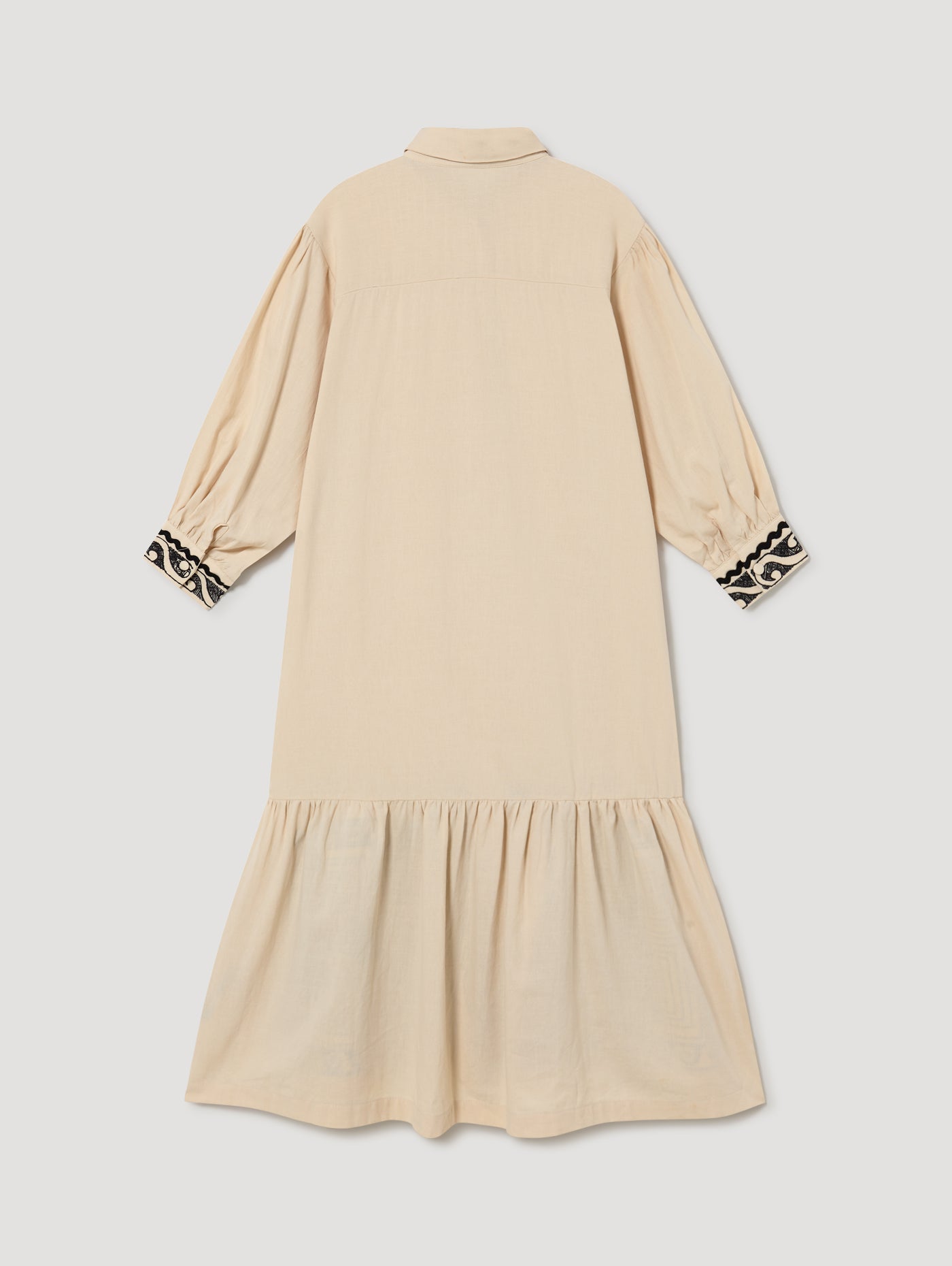 Cream Embroidery Dress
