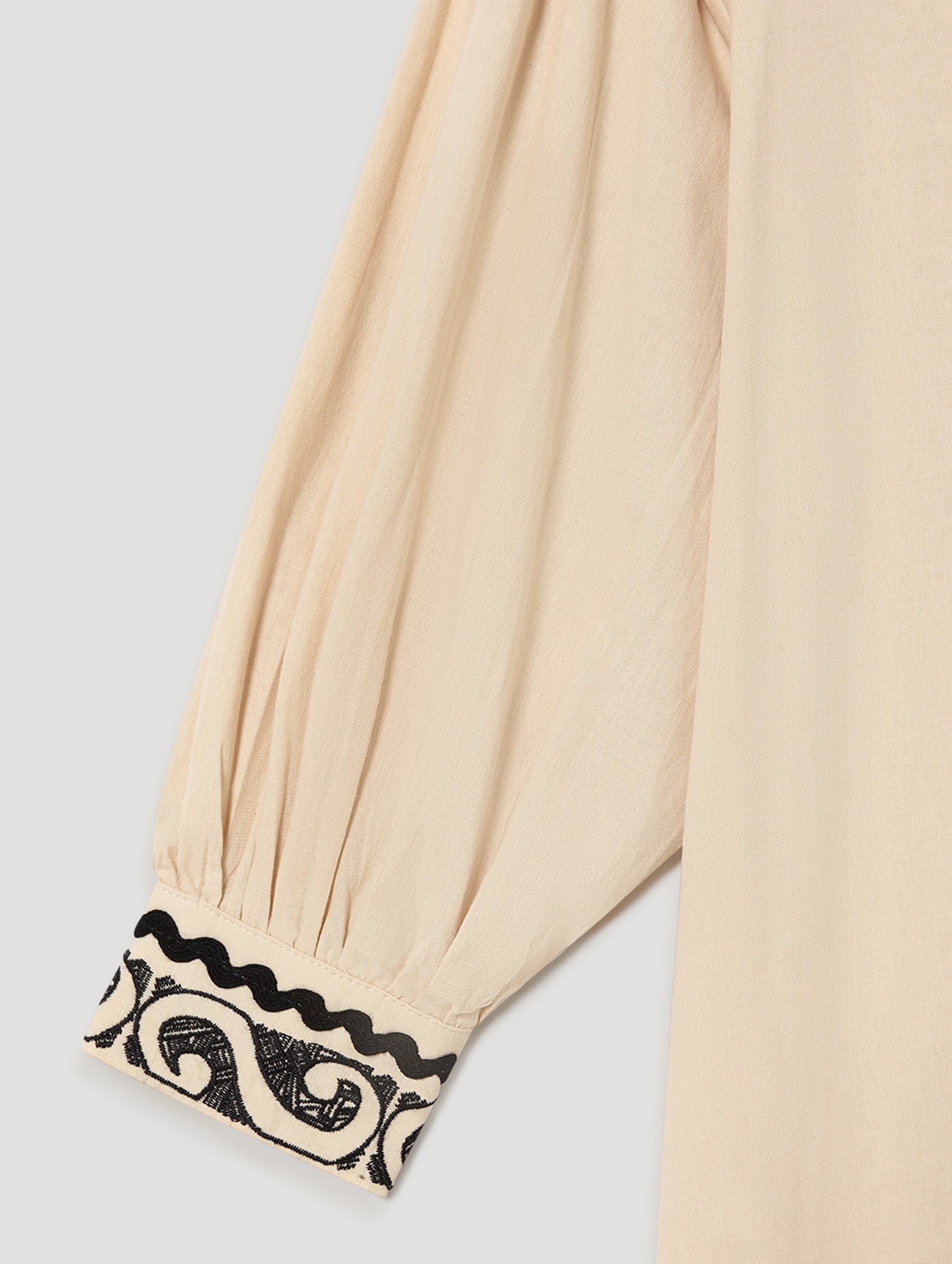 Cream Embroidery Dress