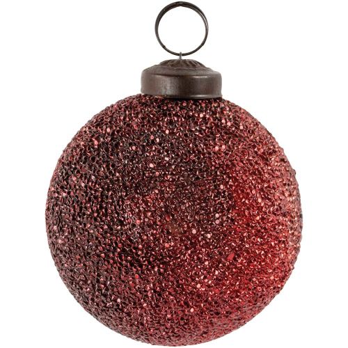 Antique Red Round Crystal Decoration