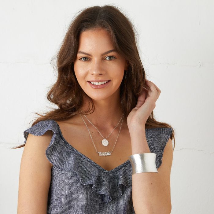 Greek Island Silver Necklace