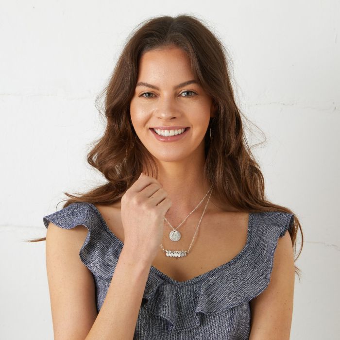 Greek Island Silver Necklace