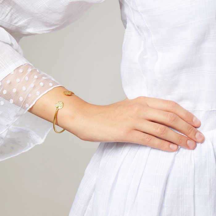 Gold Coin Bangle