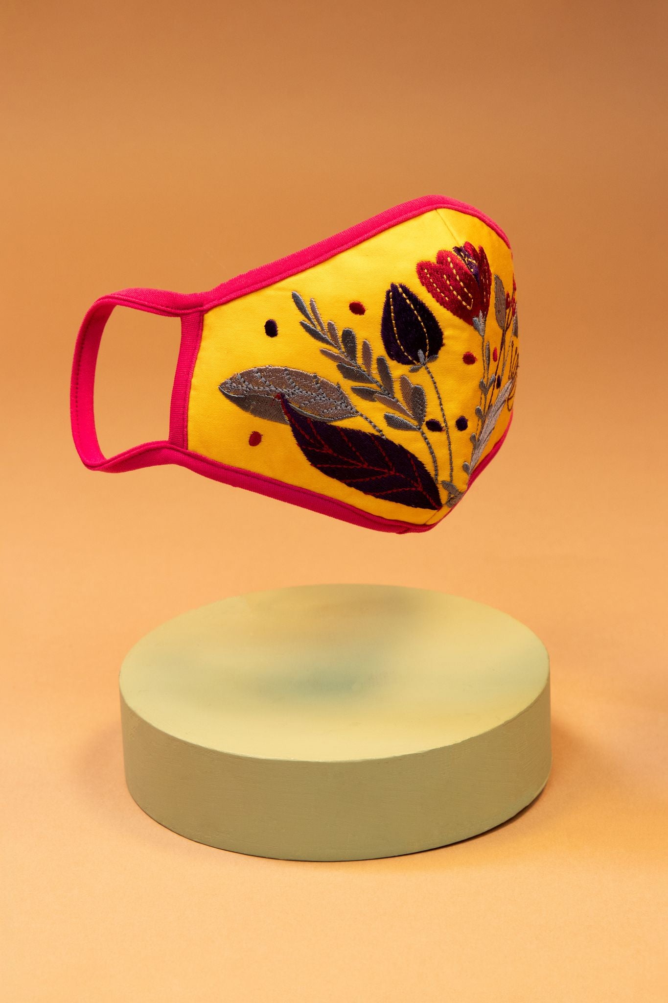 Embroidered Face Mask Floral