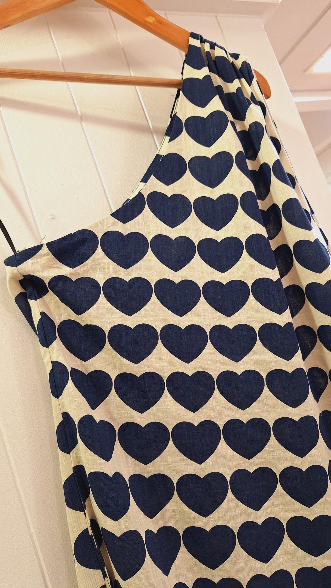 Gia Dress in Navy Hearts