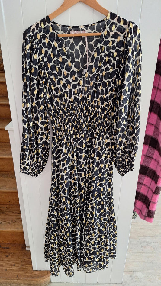 Black and Gold Whispers Dress