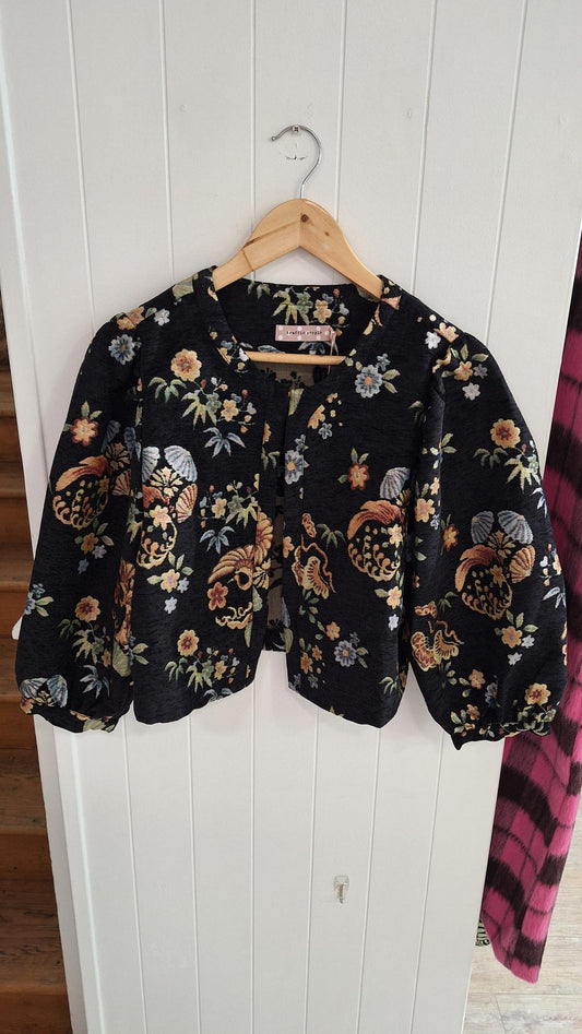 Floral Black Paddle Jacket