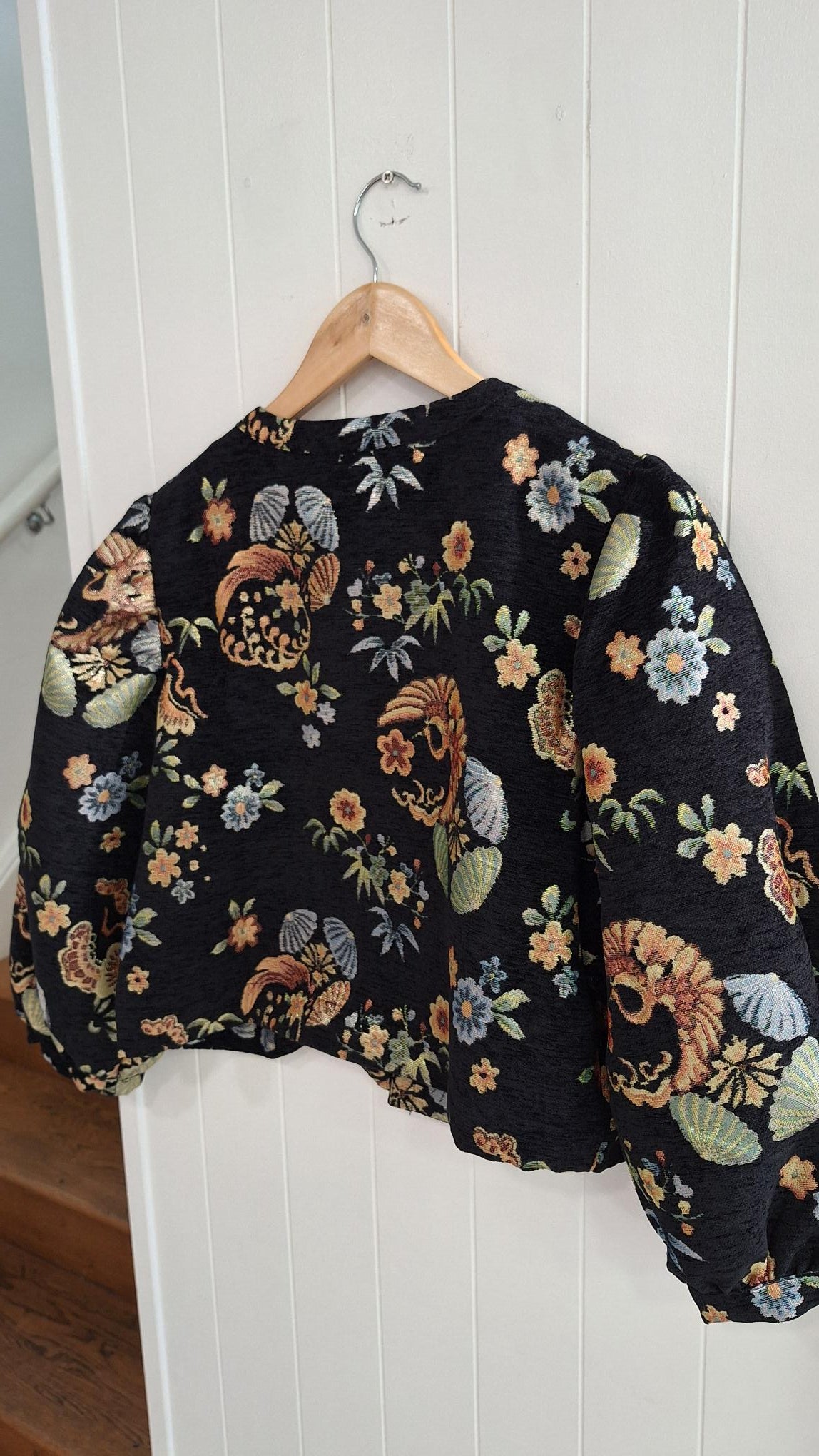 Floral Black Paddle Jacket