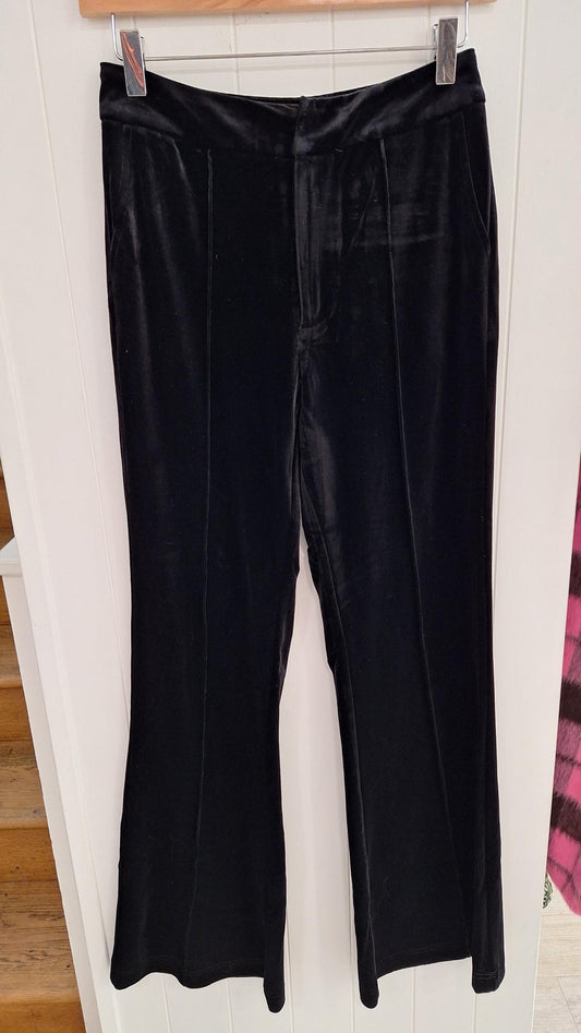 Ceeci Trousers in Black Velvet