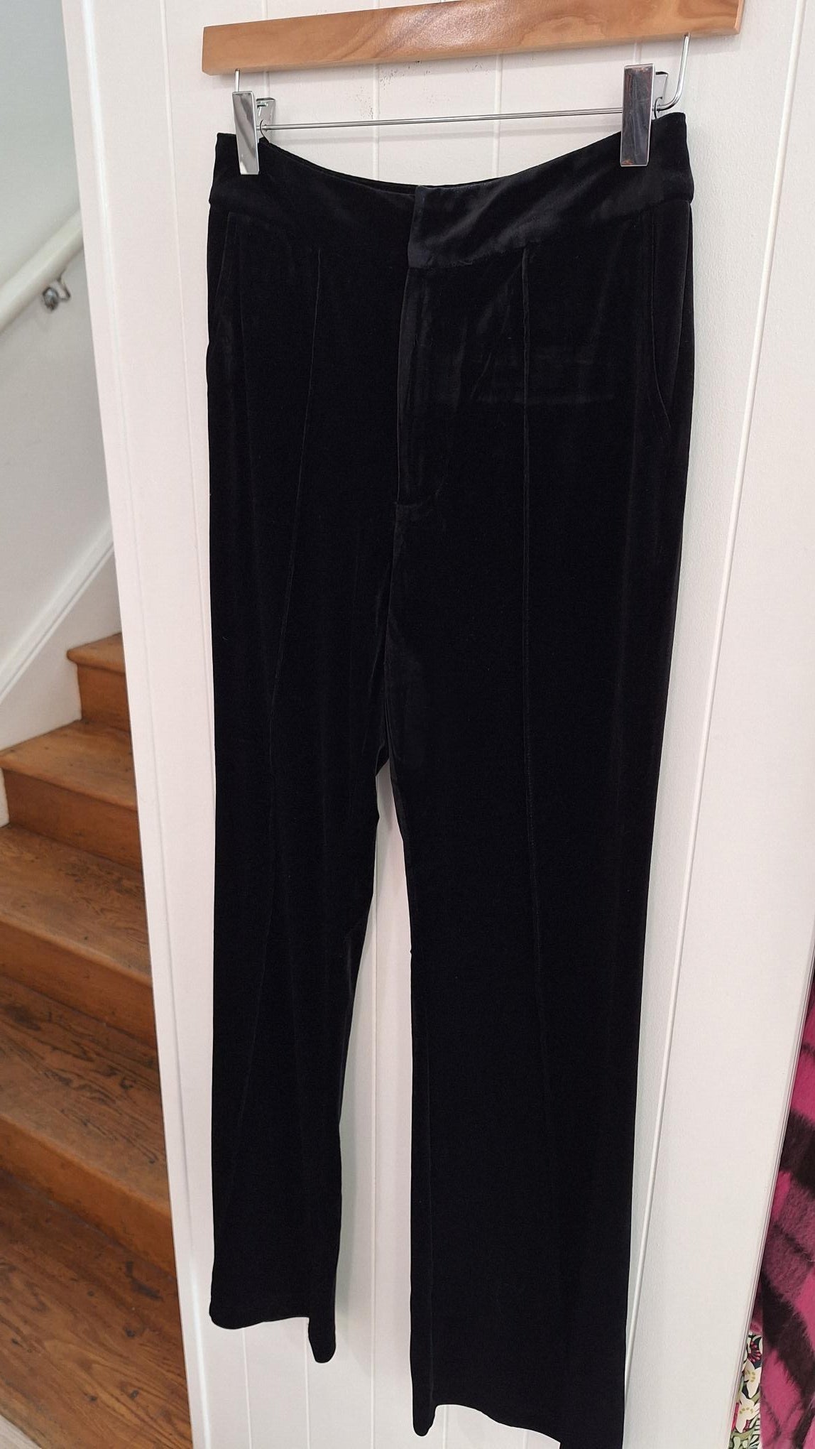 Ceeci Trousers in Black Velvet