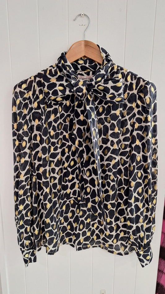 Bonnie Blouse in Black and Gold