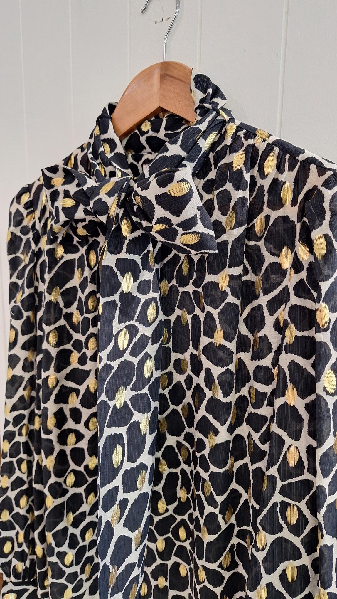 Bonnie Blouse in Black and Gold