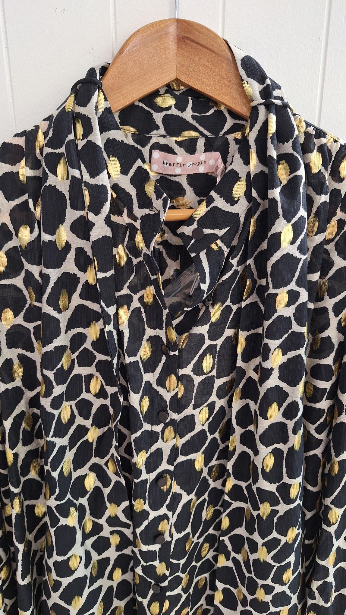 Bonnie Blouse in Black and Gold