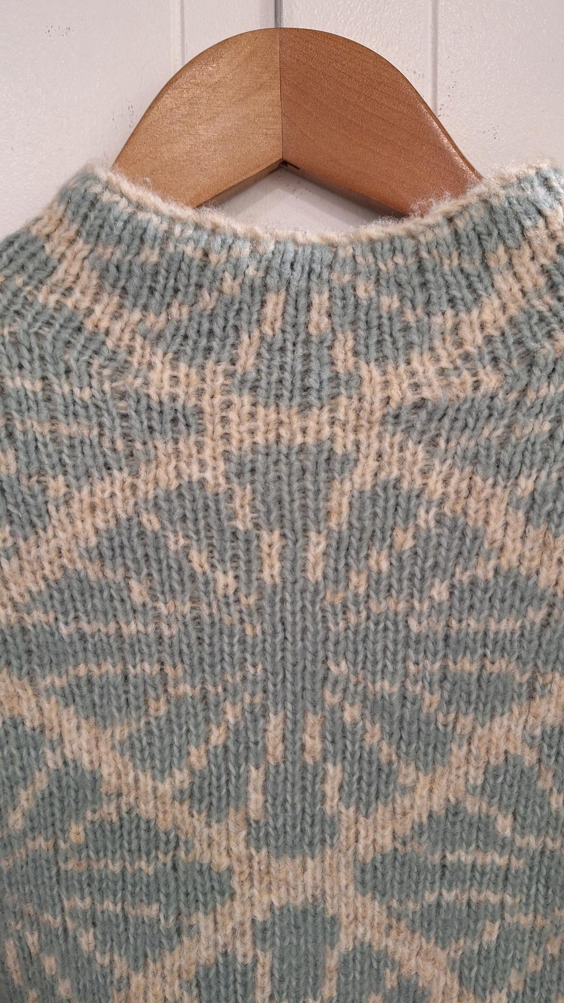 Jacquard Sweater in Teal