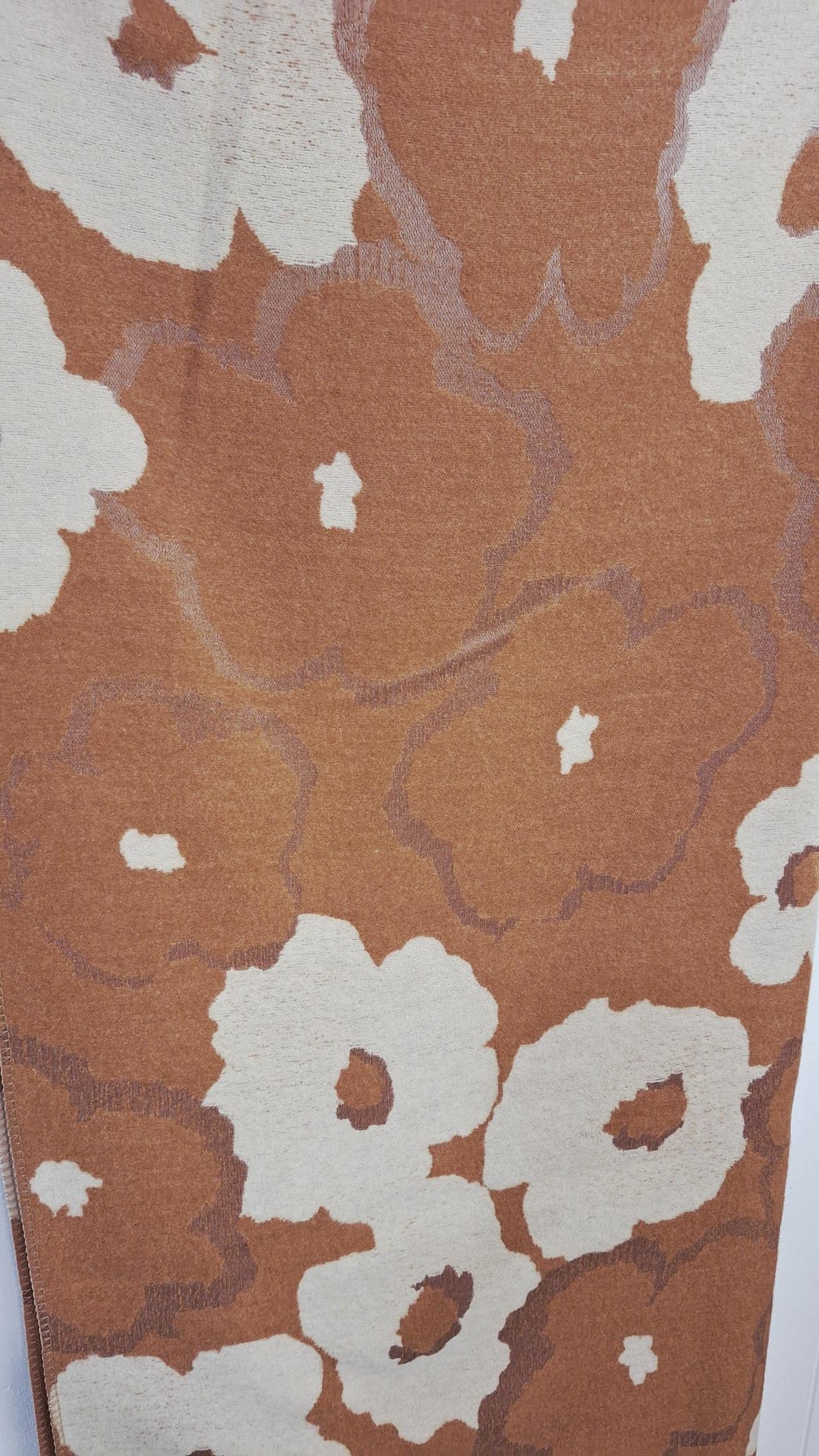 Everyday Winter Scarf in Sand and Ivory Poppy
