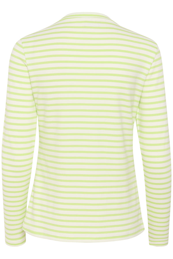 Liddy T-Shirt in Chalk / Lettuce Stripe