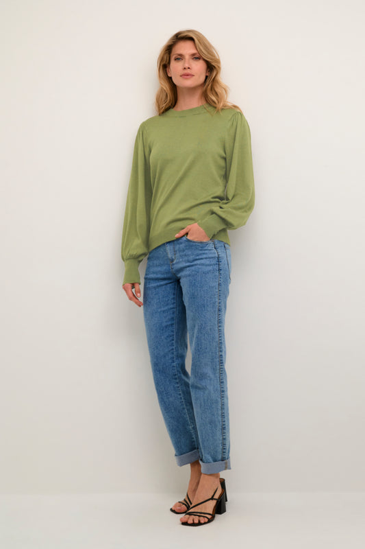 KAfenia Knit Pullover in Moss Stone
