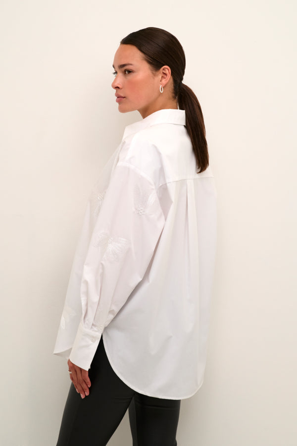 KAelsa Long Sleeved Shirt in Optical White