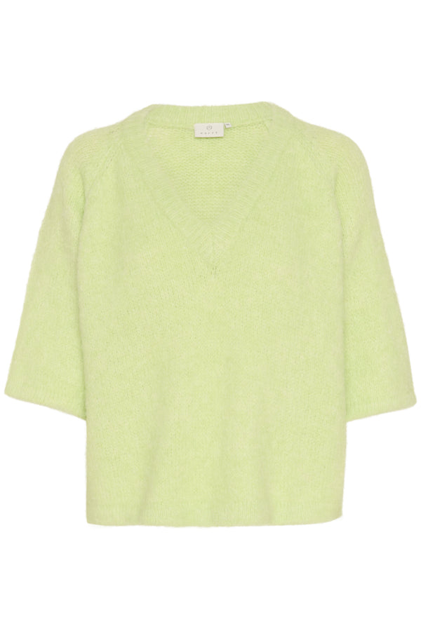 KAemilie V-neck Jumper in Lettuce Green