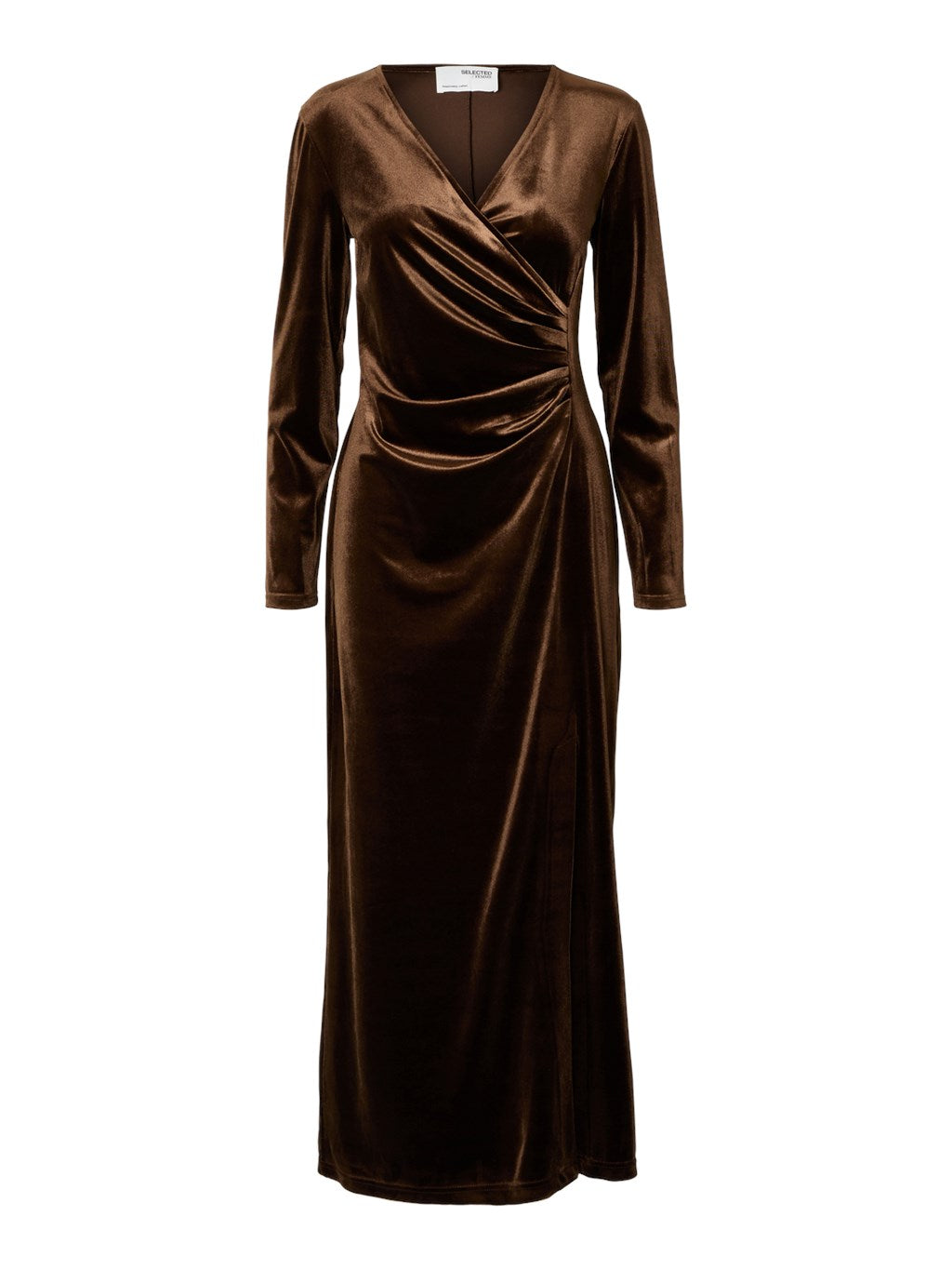 SLFTARA Velvet Wrap Dress