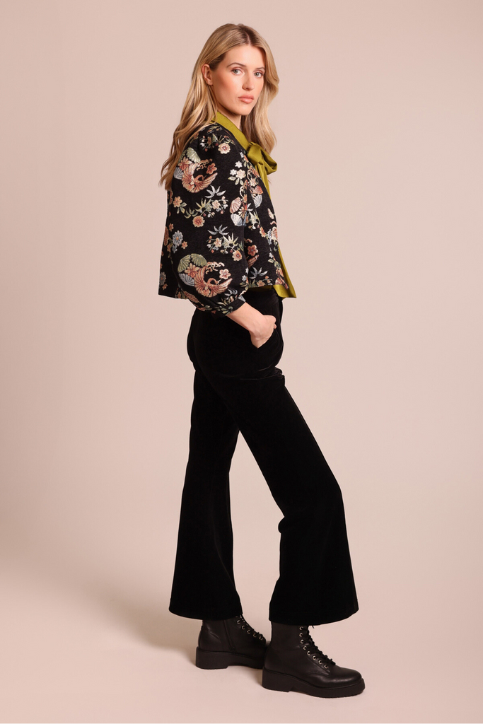 Floral Black Paddle Jacket