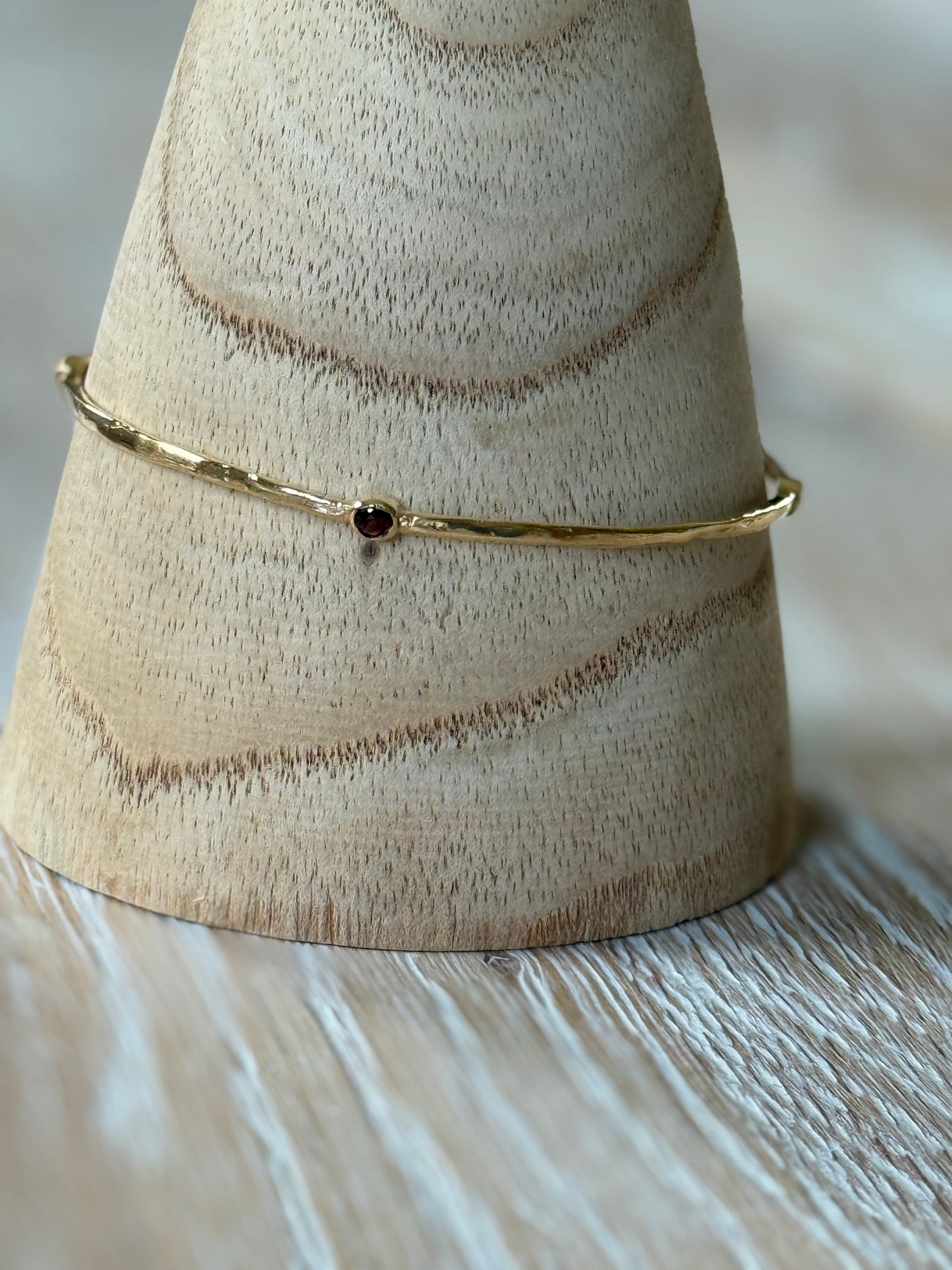 Gold Bracelet with Seed Assorted Stones