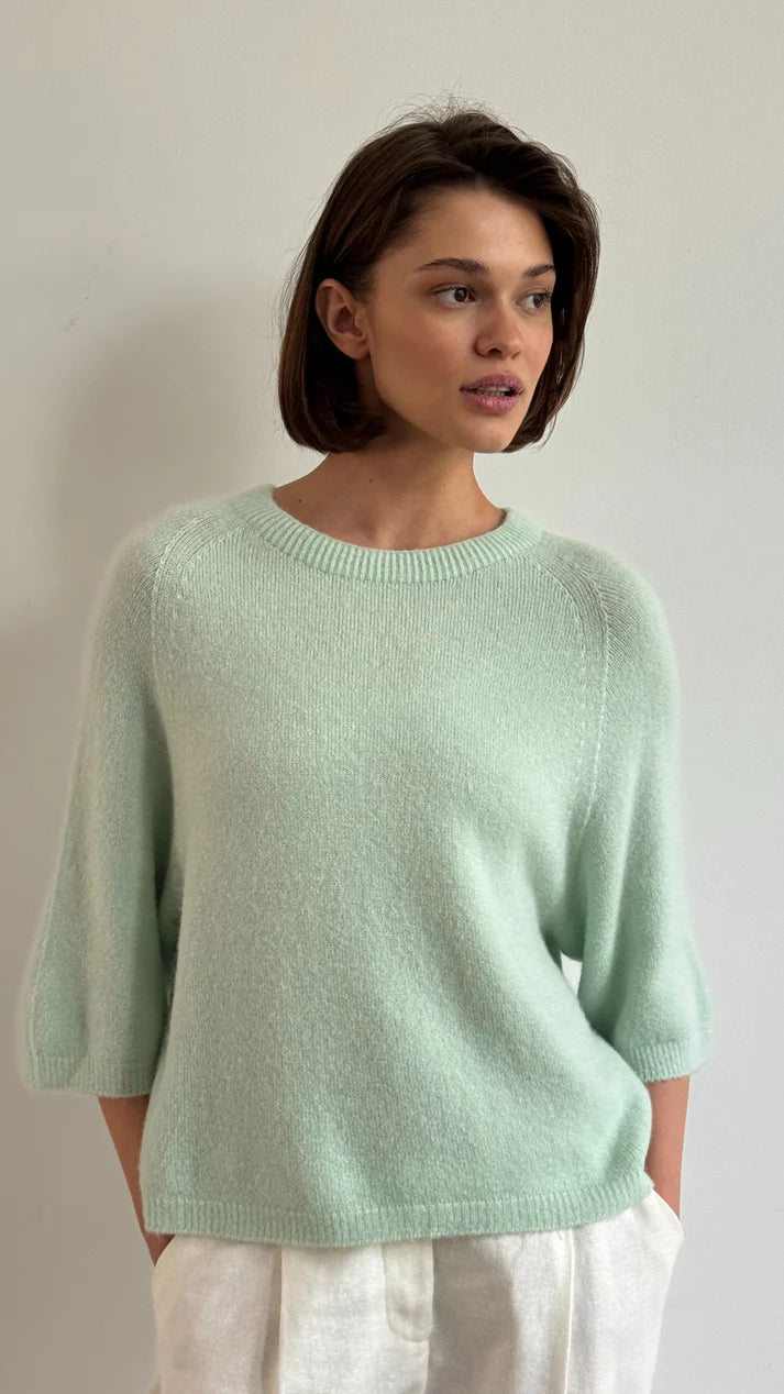 Piper Alpaca Knit in Mint