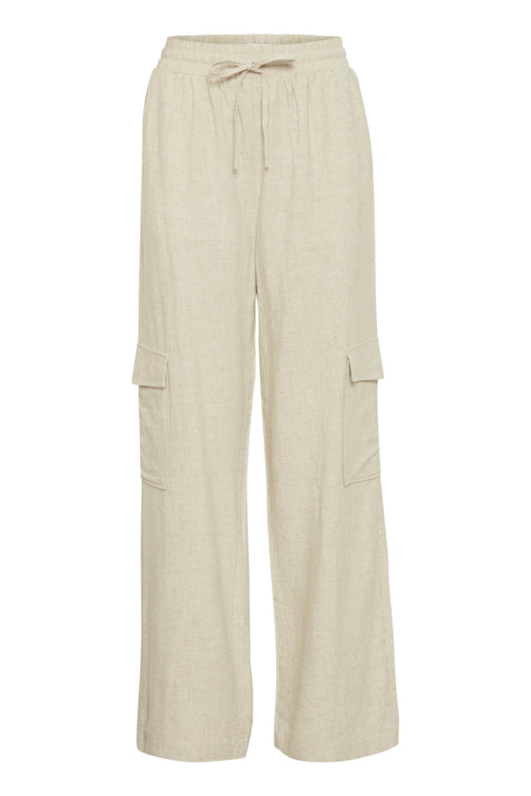 IHDALEY Trousers in Oatmeal