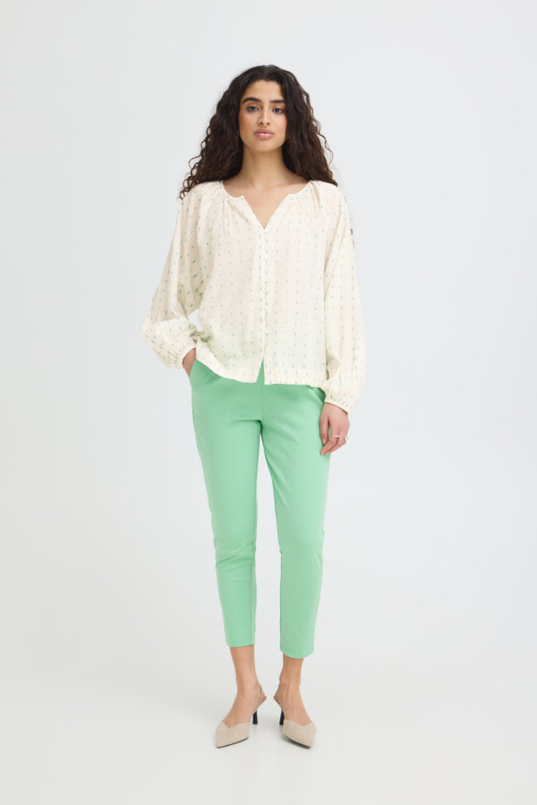 IHDOTSE Shirt in Green Dobby
