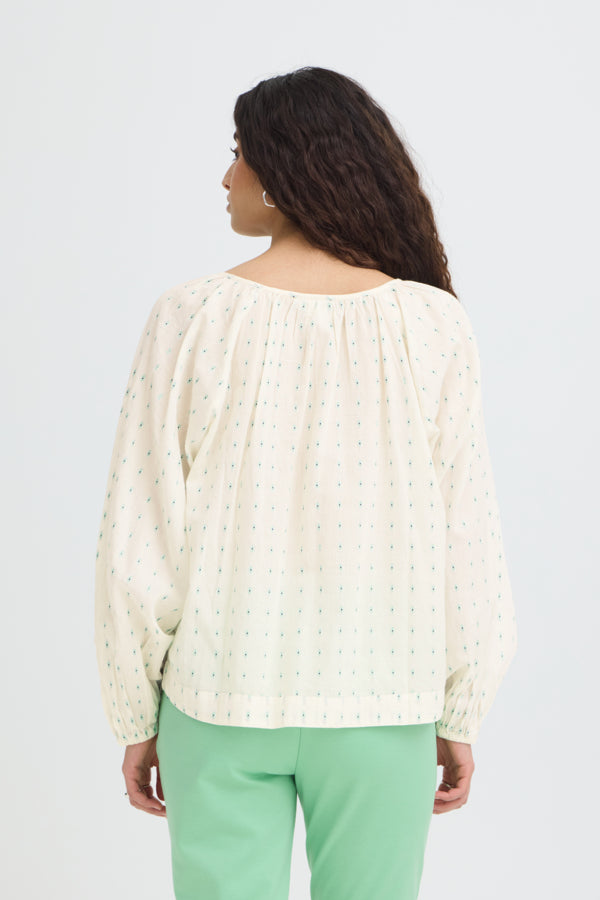 IHDOTSE Shirt in Green Dobby