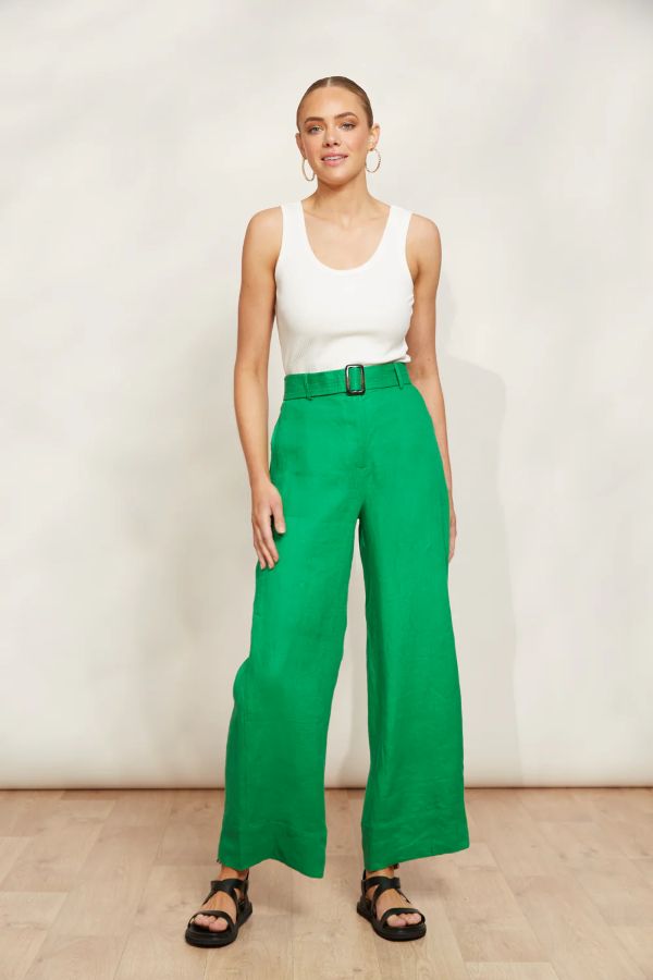 Halcyon Trousers in Emerald Green