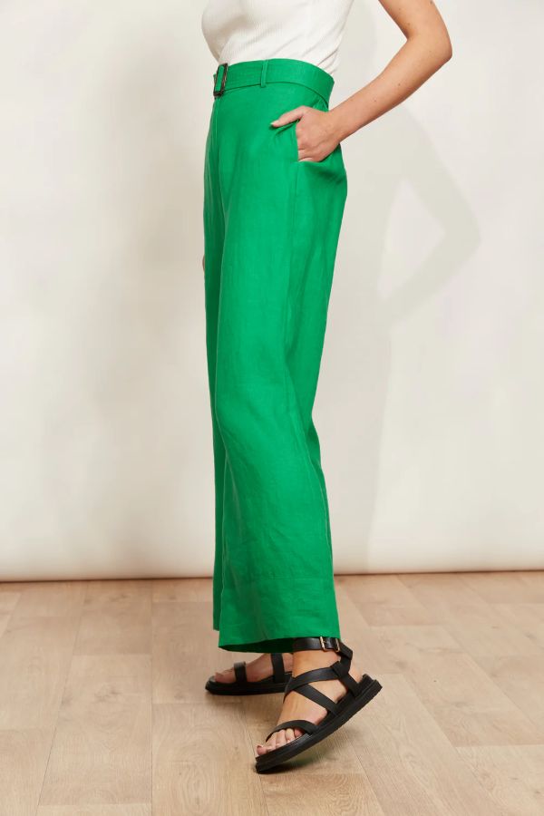 Halcyon Trousers in Emerald Green