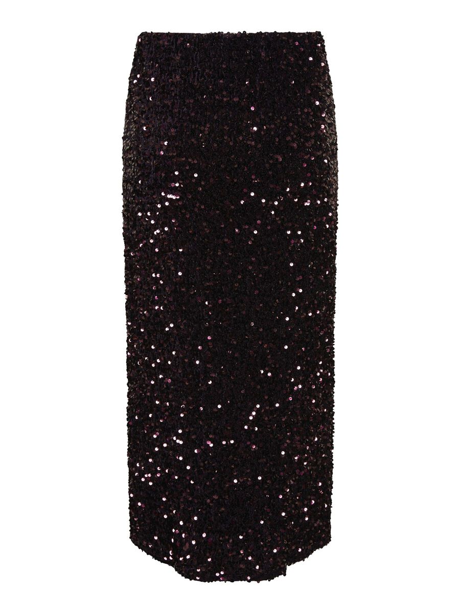 YASATIVO Sequin Midi Skirt