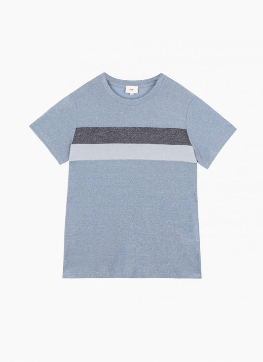 Amilane Tee Shirt in Blue with Stripe