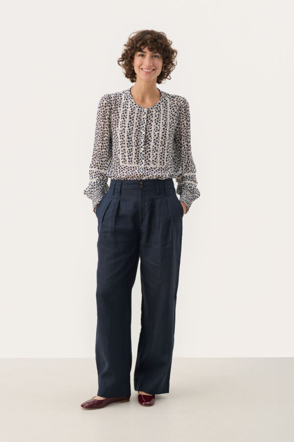 Nanati Trousers in After Midnight Blue