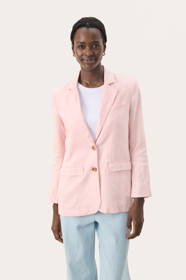 Nyan Blazer Jacket in Lotus Pink