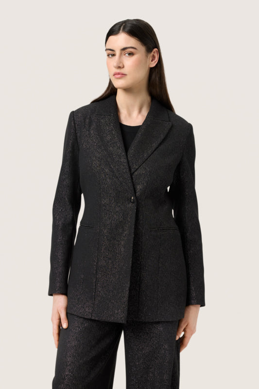 SLCahlina Corinne Fitted Blazer in Gun Metal